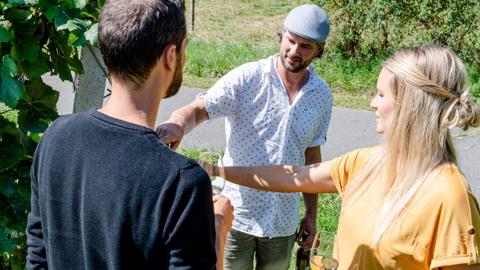 Weinwiesenwanderung beim Bio Weingut Tropper in Straden | © Steirisches Vulkanland | Der Flor