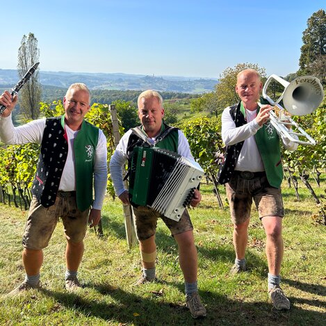 Aufnahmen am Rosenberg in Straden | © Die Edlseer