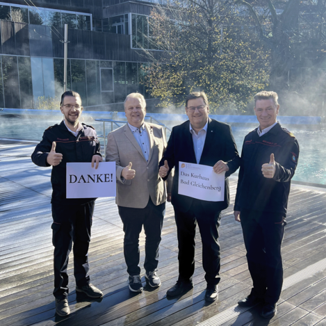 Ein herzliches Danke für den steten Einsatz der AFKDO Bad Gleichenberg | © Therme der Ruhe Bad Gleichenberg | Sarah Dirnbauer