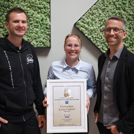 Congress Loipersdorf erhält erneut das ‚Goldene Flipchart‘ als Top-Eventlocation Österreichs! | © Thermenresort Loipersdorf