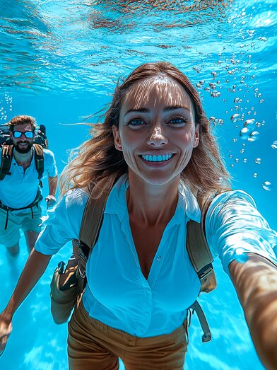 Wandern mit Tiefgang - KI-generiert | © Designed by KI, Thermen- & Vulkanland | Visual Experts Interfoto