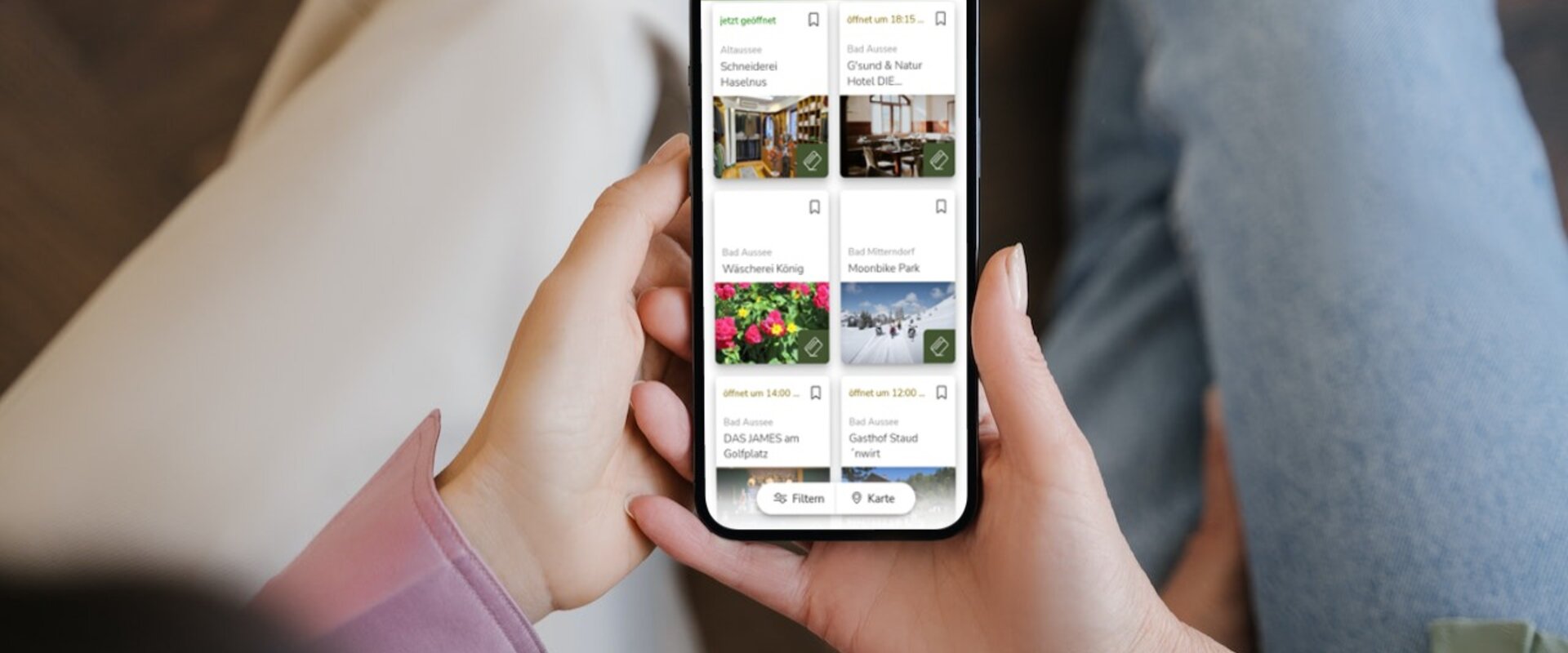 Immer alle Angebote und Leistungen im Überblick, in der Benefit Card App. 