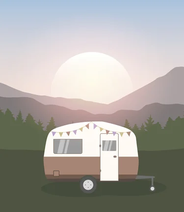 wanderlust camping adventure in the wilderness with camper | ©krissikunterbunt - stock.adobe.com | Kristina Bolgert