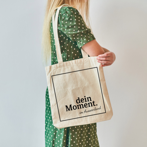 Tragetasche "Dein Moment" Ausseerland - Tragetasche "Dein Moment" Ausseerland Voderseite