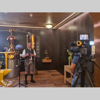 Filmarbeiten für die Sendung "Kulinarische Oststeiermark" im ORF | © Oststeiermark Tourismus | Christine Schwetz