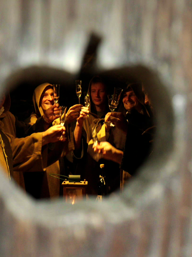 Filmarbeiten mit den Apfelmännern aus Puch für die Sendung "Kulinarische Oststeiermark" im ORF | © GLOE