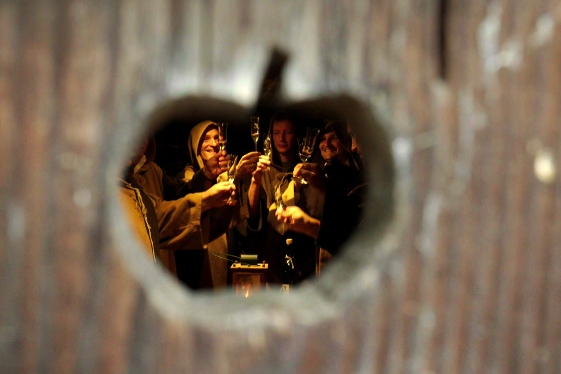 Filmarbeiten mit den Apfelmännern aus Puch für die Sendung "Kulinarische Oststeiermark" im ORF | © GLOE