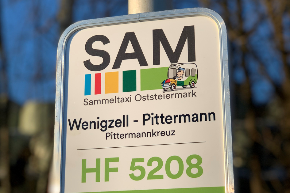 SAM shared car sign | © Oststeiermark Tourismus | TV Oststeiermark