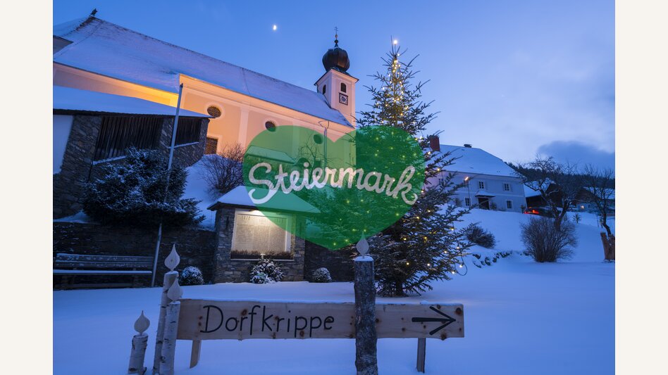 Verschneite Kirche in Gasen | © Oststeiermark Tourismus |  Bernhard Bergmann