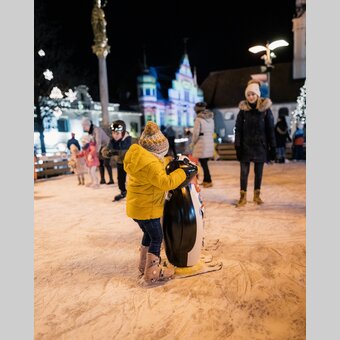 Eislaufen am Hartberger Hauptplatz | © Oststeiermark Tourismus | studio draussen