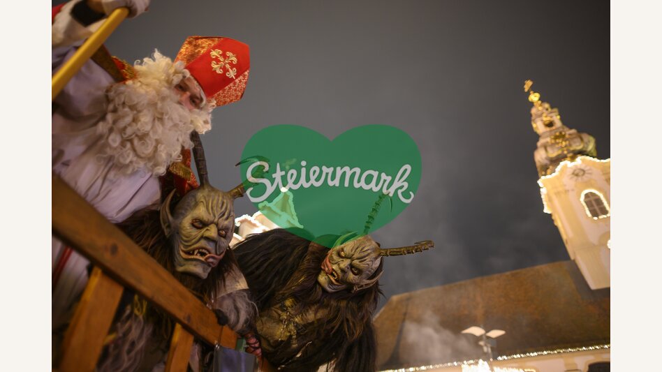 Krampus und Nikolaus in Hartberg in der Oststeiermark | © Oststeiermark Tourismus | Bernhard Bergmann