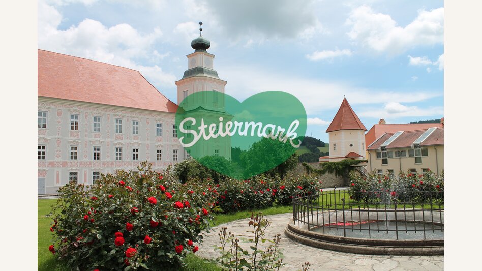 Innenhof im Augustiner Chorherrenstift Vorau | © Oststeiermark Tourismus | Birgit Kandlbauer