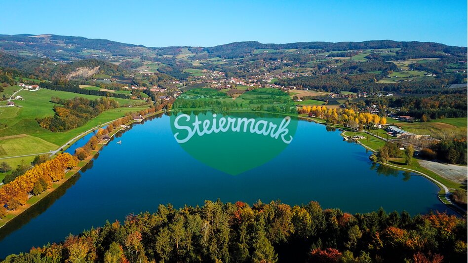 Luftaufnahme vom Stubenbergsee | Ewald Neffe | © ApfelLand-Stubenbergsee, Ewald Neffe