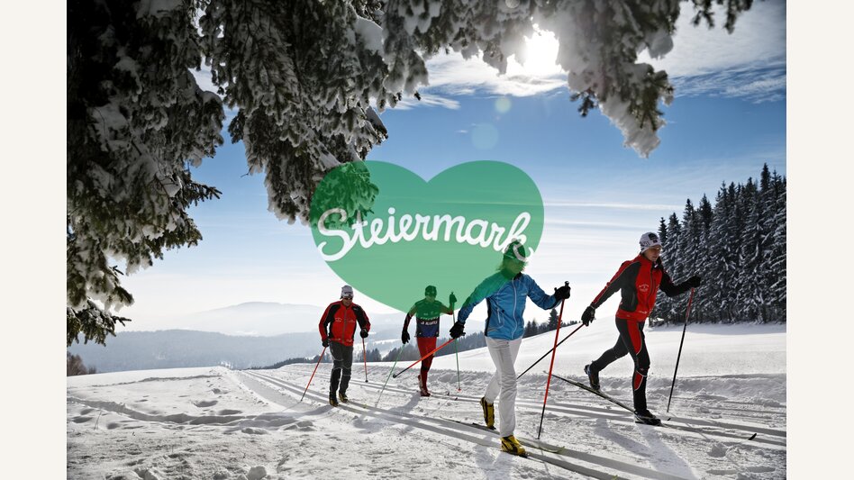 Langlaufen in der Oststeiermark in einer traumhaften Winterlandschaft | © 
Oststeiermark Tourismus | Bernhard Bergmann