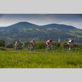 Rennradfahrer in Hartberg in der Oststeiermark | ©  Oststeiermark Tourismus | Bernhard Bergmann