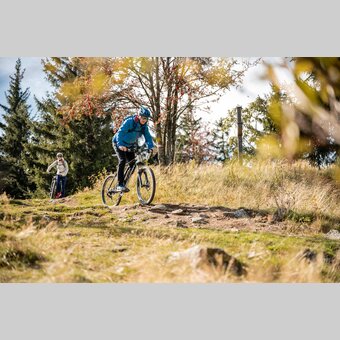Radfahren am Masenberg im Herbst | © Oststeiermark Tourismus | Klaus Ranger