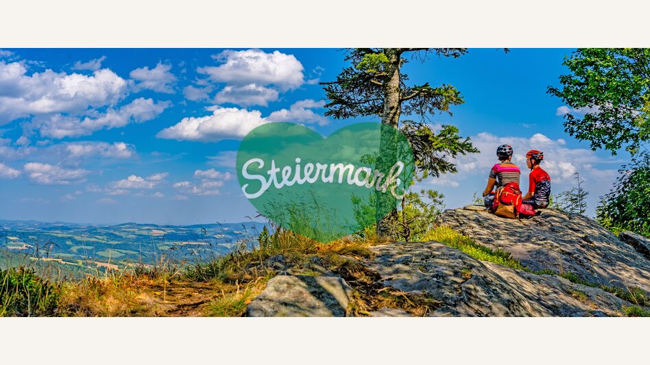 Mountainbiken mit Aussicht im Wechselland in der Oststeiermark | © Oststeiermark Tourismus | flotoanker