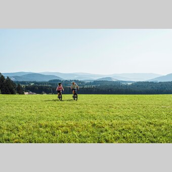 Mountainbiken auf der Bratl-Alm im Joglland | © Oststeiermark Tourismus | Supersusi.com