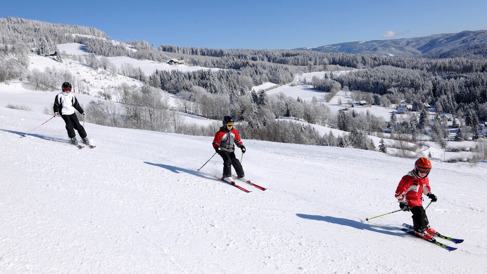 Skiing at the Hauereck in the Joglland forest home in eastern Styria | © TV Oststeiermark | Gery Wolf