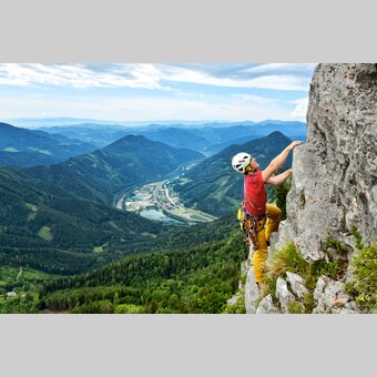 Klettern bei der Roten Wand in der Oststeiremark | © Oststeiermark Tourismus | Heinz Toperczer