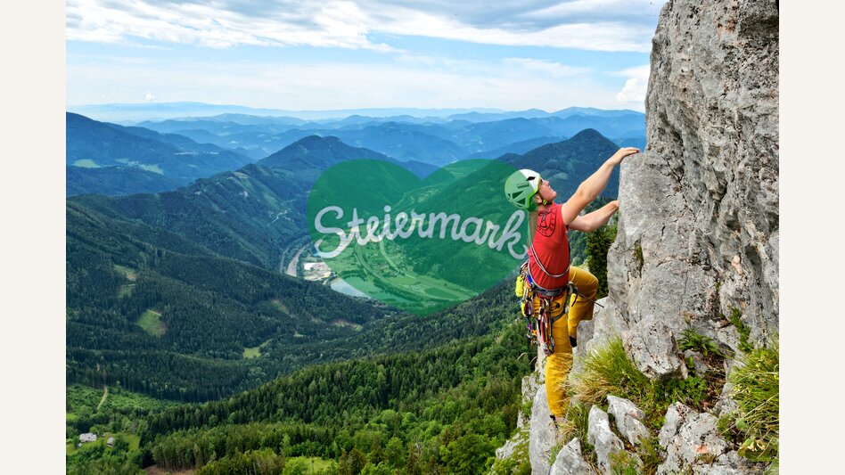 Klettern bei der Roten Wand in der Oststeiremark | © Oststeiermark Tourismus | Heinz Toperczer