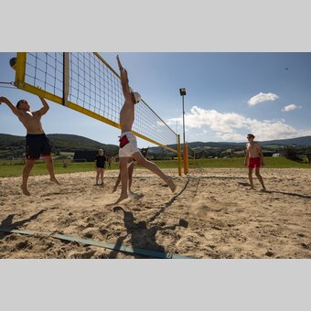 Beachvolleyball am Badesee Greinbach | © Oststeiermark Tourismus | Bernhard Bergmann