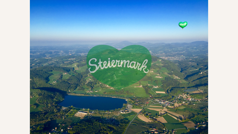 Heißluftballonfahren im Apfelland in der Oststeiermark | ©  Oststeiermark Tourismus | Flaggl Ballooning