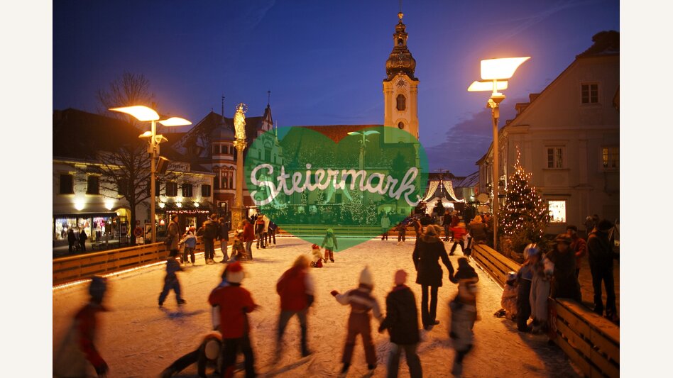 Kinder am Eislaufplatz in Hartberg | © Oststeiermark Tourismus | Bernhard Bergmann