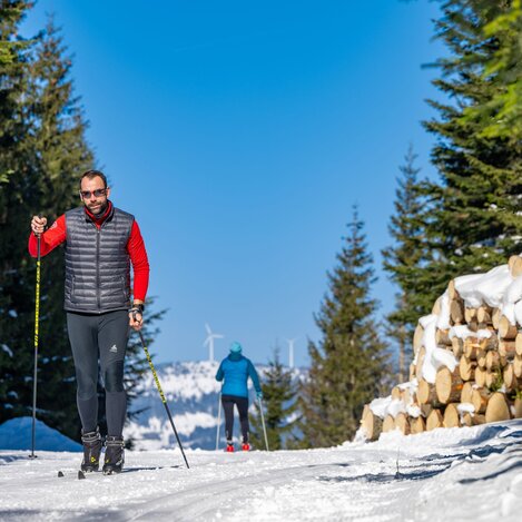 Langlaufen auf der Jogllandloipe in St. Jakob im Walde in der Oststeiermark | © TV Oststeiermark | Rene Strasser