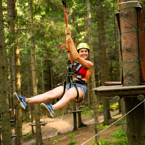 Kletterspaß im Almerlebnispark auf der Teichalm  | © TV Oststeiermark | Fabian Trummer/5komma5sinne 