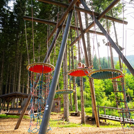 Kletterspaß im Almerlebnispark auf der Teichalm  | © TV Oststeiermark | Fabian Trummer/5komma5sinne 