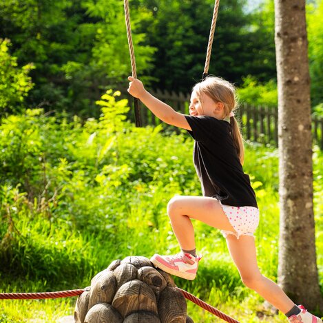 Kletterspaß im Almerlebnispark auf der Teichalm  | © TV Oststeiermark | Fabian Trummer/5komma5sinne 
