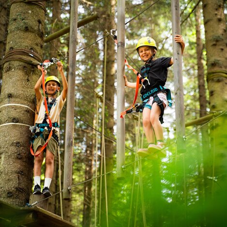 Kletterspaß im Almerlebnispark auf der Teichalm  | © TV Oststeiermark | Fabian Trummer/5komma5sinne 
