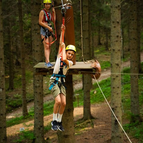 Kletterspaß im Almerlebnispark auf der Teichalm  | © TV Oststeiermark | Fabian Trummer/5komma5sinne 
