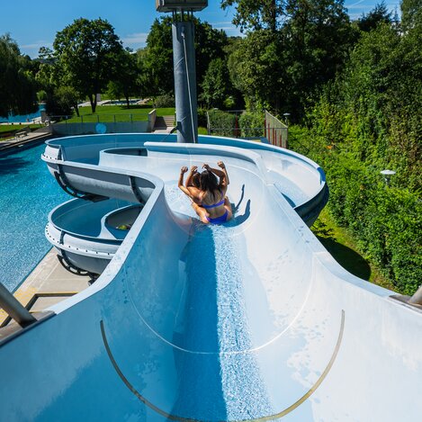 Rutsche im Wellenbad Gleisdorf in der Oststeiermark | © TV Oststeiermark | Fabian Trummer/5komma5sinne 