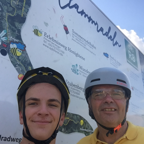 Starttafel zum Klammradeln in der Oststeiermark | © TV Oststeiermark | Josef Hirt