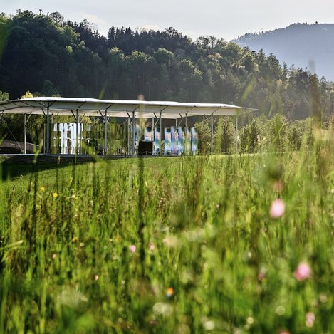 Mobiler Pavillon der Steiermark SCHAU in Herberstein | © Steiermark Schau | Christopher Mavric
