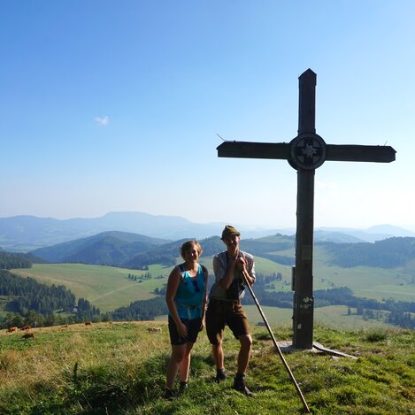 Heulantsch-Gipfelkreuz auf der Teichalm | © TV Oststeiermark | Chiara Raith
