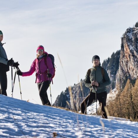 Schneeschuhwandern auf der Tyrnauer Alm in der Oststeiermark | © Oststeiermark Tourismus