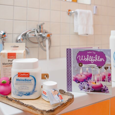 Wohlfühlprodukte für die Badewanne  vom Fastenhaus Dunst | © Oststeiermark Tourismus | Rene Strasser