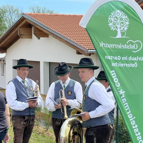 Steirische Musik bei der Eröffnung am neuen Campingplatz in Lorenzen | © Oststeiermark Tourismus | Stefan Schindler