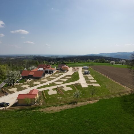 Wechselland Camping aus der Vogelperspektive | © Wechselland Camping