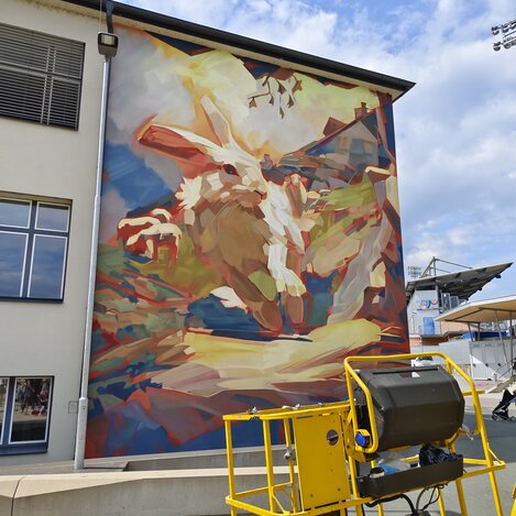 Mural von Onur aus der Schweiz | © Oststeiermark Tourismus | Nicole Friesenbichler