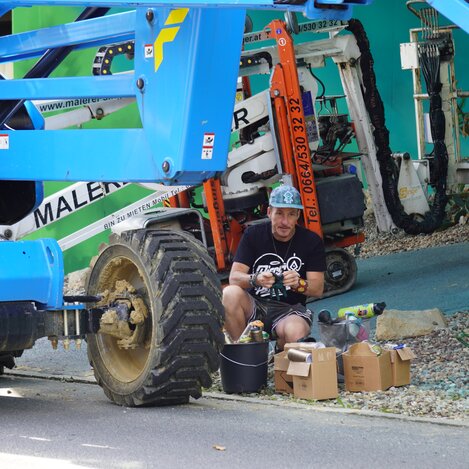 Mural-Künstler Treazy aus Australien  | © Oststeiermark Tourismus | Nicole Friesenbichler