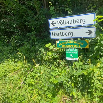Beschilderung der Flora-Runde in Pöllau | ©  Oststeiermark Tourismus |  Christine Schwetz