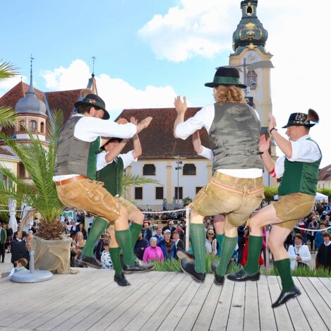 Schuhplattler beim Winzerfest in Hartberg in der Oststeiermark | © Stadtgemeinde Hartberg