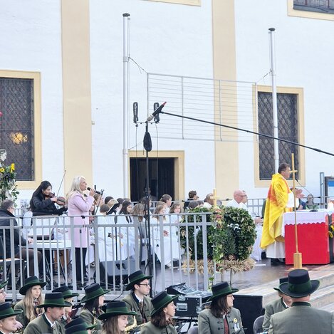 Erntedankmesse am Hartberger Hauptplatz in der Oststeiermark | © Stadtgemeinde Hartberg