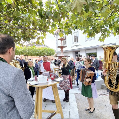 Musikalische Unterhaltung beim Winzerfest in Hartberg | © Stadtgemeinde Hartberg