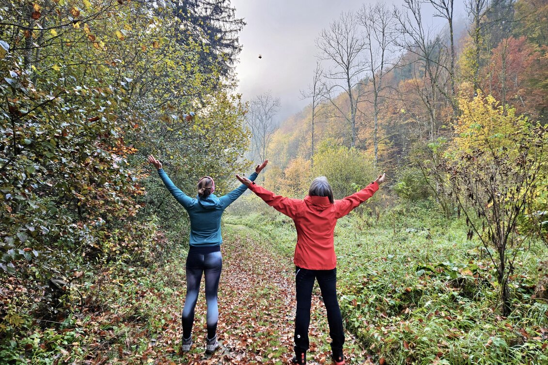 Waldbaden in der Raabklamm in der Oststeiermark | © Naturpark Almenland | Elisabeth Weinberger