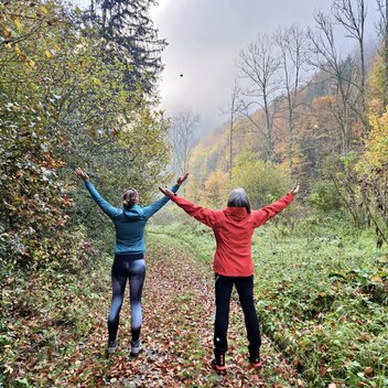 Waldbaden in der Raabklamm in der Oststeiermark | © Naturpark Almenland | Elisabeth Weinberger